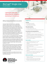 Thumbnail of document Data Sheet - BioCapt® Single-Use Microbial Impactor